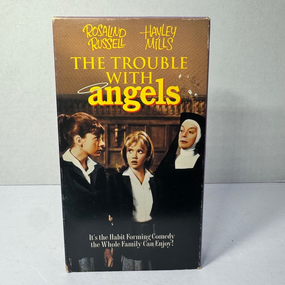The Trouble With Angels VHS‎ Rosalind Russell Hayley Mills 1993 Columbia TriStar